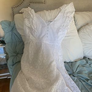 JCrew White Maxi Current